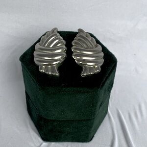 Funky Vintage Silver Earrings